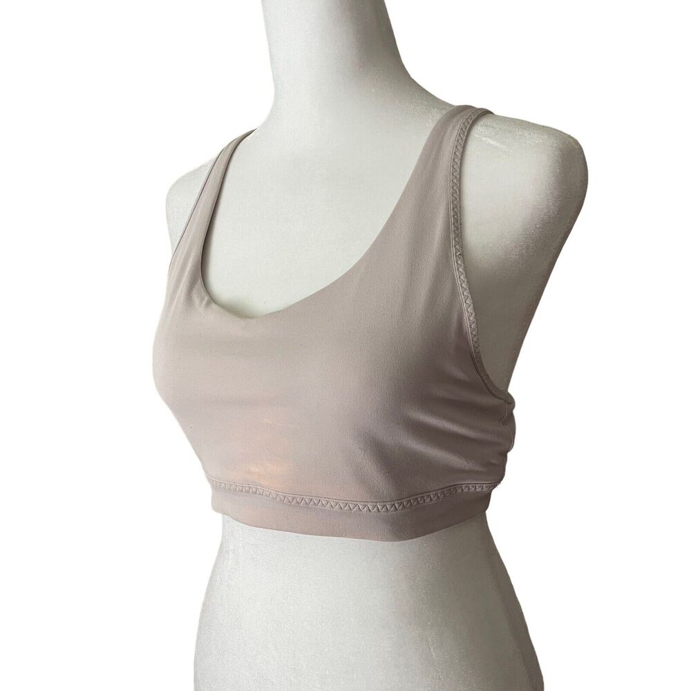 Athleta Small Transcendence Sports Bra Powervita A-C Cup Light Pink - Picture 6 of 9